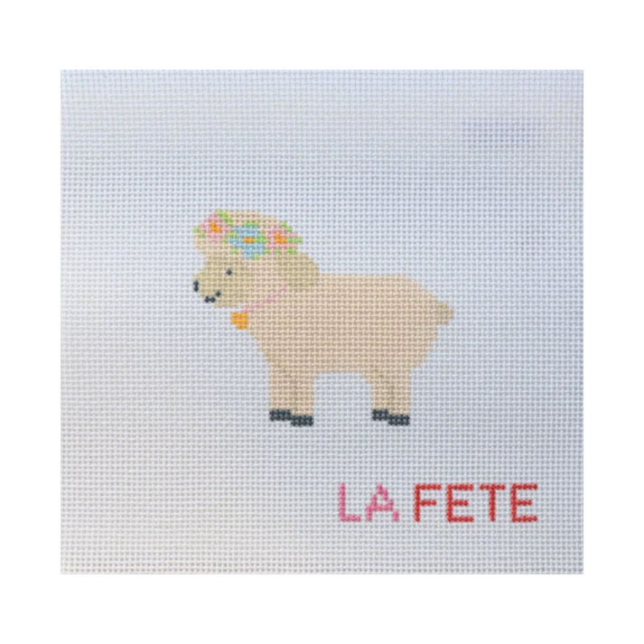 Floral Sheep Canvas
