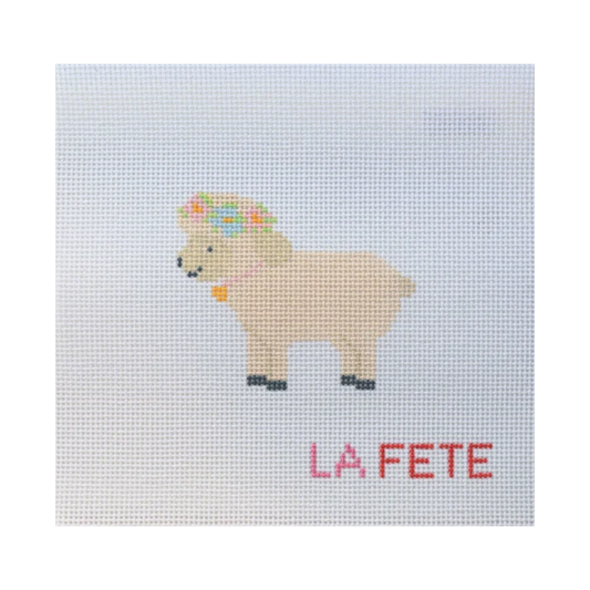 Floral Sheep Canvas