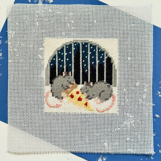 Dinner in the City (Pizza Rat) Canvas
