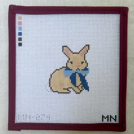 Blue Bow Bunny