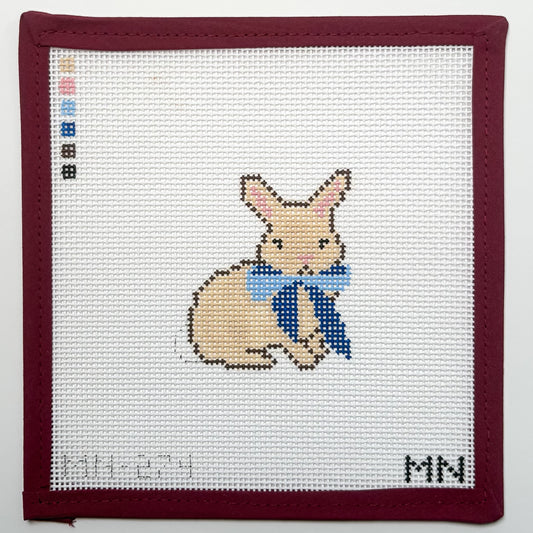 Blue Bow Bunny