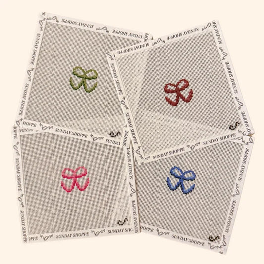 Red Mini Bow Canvas