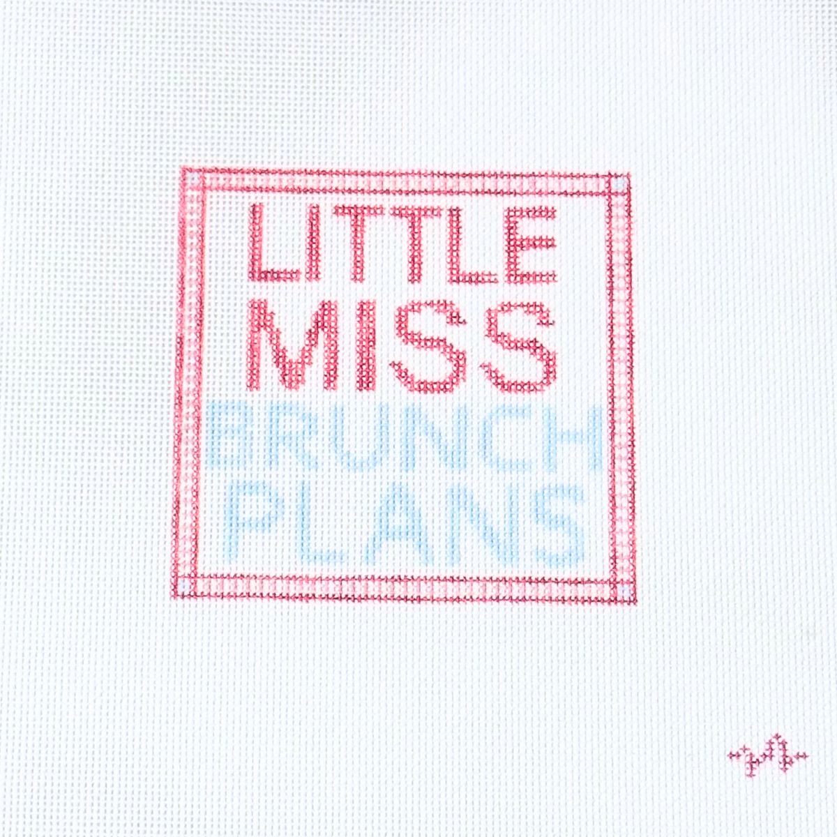 Little Miss Brunch Plans Canvas